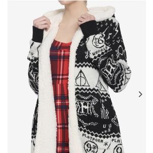 Harry Potter Deathly Hallows Sherpa Cardigan